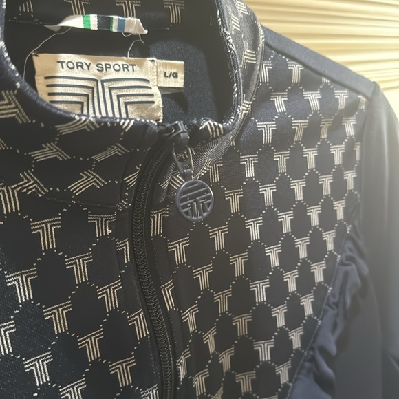 Women’s Tory Sport Ruffle Track Jacket Sz L - Picture 3 of 6